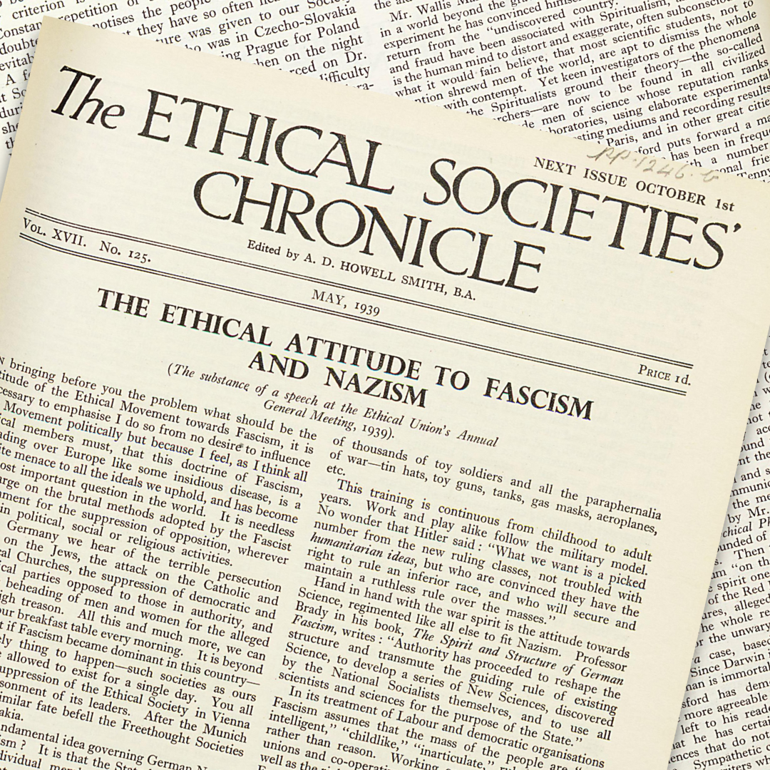 The Ethical Attitude to Fascism and Nazism (1939)
